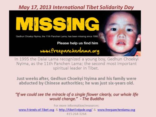 Poster for International Tibet Solidarity Day