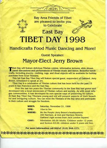 Tibet Day Eastbay 1998