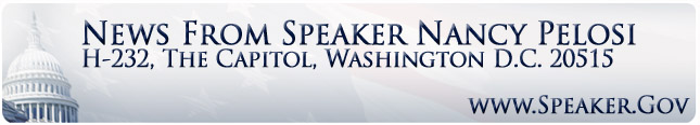 Speaker Pelosi's letterhead