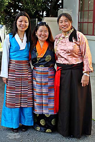Tibet Day volunteers, Sonam Lhamo, BAFoT board member Tsering Vassallo and Tashi Lhamo